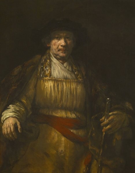 Self-Portrait  by Rembrandt Van Rijn - Hand-Painted Oil Painting Reproduction