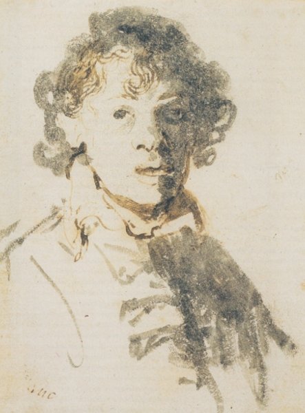Self Portrait, Open-Mouthed by Rembrandt Van Rijn - Hand-Painted Oil Painting Reproduction