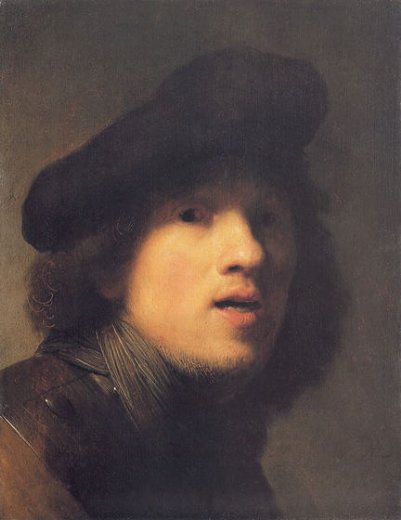 Self Portrait with Gorget and Beret