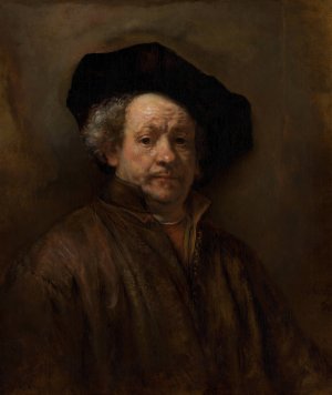 Self-Portrait by Rembrandt Van Rijn Oil Painting