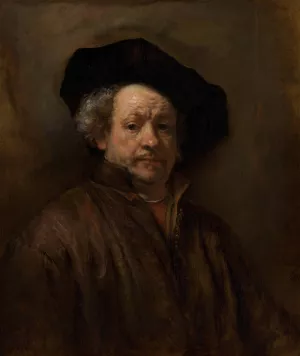 Self-Portrait by Rembrandt Van Rijn Oil Painting