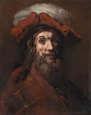 Sketch for The Knight with the Falcon, known as 'The Crusader' by Rembrandt Van Rijn Oil Painting