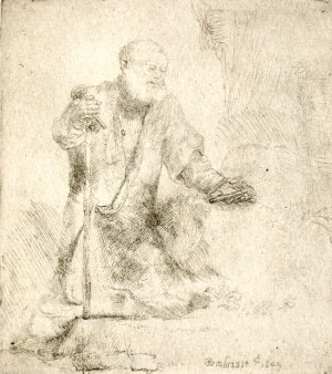 St. Peter by Rembrandt Van Rijn Oil Painting