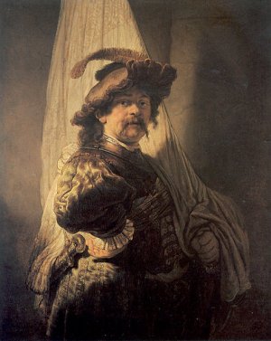 Standard Bearer by Rembrandt Van Rijn Oil Painting
