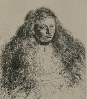Study of Jewish Bride by Rembrandt Van Rijn Oil Painting