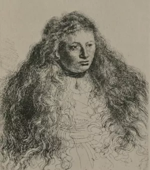 Study of Jewish Bride painting by Rembrandt Van Rijn