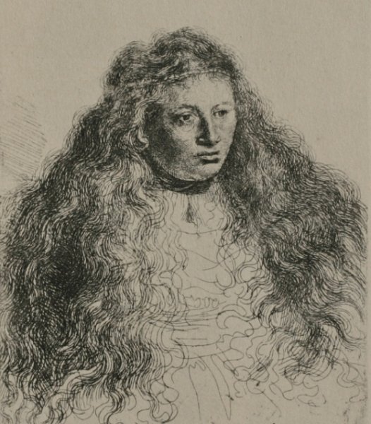 Main Product Photo of Study of Jewish Bride Painting by Rembrandt Van Rijn