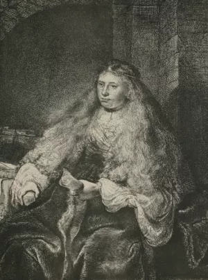 Study of Saskia; called the 'Great Jewish Bride' Oil painting by Rembrandt Van Rijn