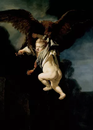 The Abduction of Ganymede by Rembrandt Van Rijn Oil Painting