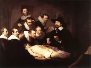 The Anatomy Lecture of Dr. Nicolaes Tulp painting by Rembrandt Van Rijn