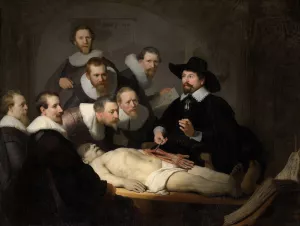 The Anatomy Lesson of Dr Nicolaes Tulp by Rembrandt Van Rijn Oil Painting