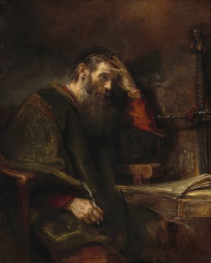 The Apostle Paul by Rembrandt Van Rijn Oil Painting