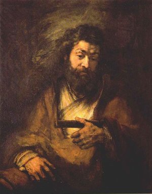 The Apostle Simon by Rembrandt Van Rijn Oil Painting