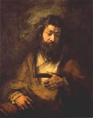 The Apostle Simon Oil painting by Rembrandt Van Rijn
