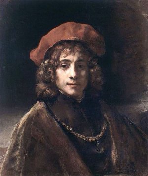The Artist's Son Titus by Rembrandt Van Rijn Oil Painting