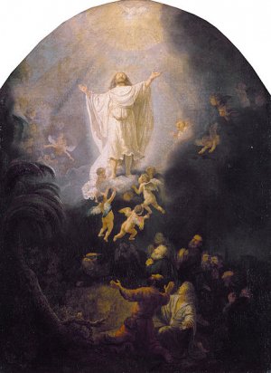 The Ascesion by Rembrandt Van Rijn Oil Painting