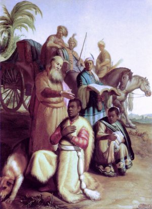 The Baptism of the Eunuch by Rembrandt Van Rijn Oil Painting