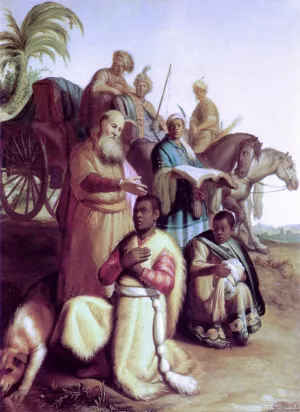 The Baptism of the Eunuch by Rembrandt Van Rijn Oil Painting