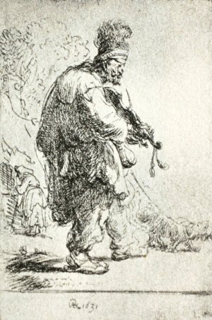 The Blind Fiddler by Rembrandt Van Rijn Oil Painting