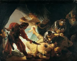 The Blinding of Samson by Rembrandt Van Rijn Oil Painting