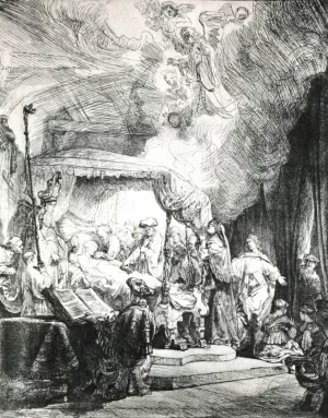 The Death of the Virgin by Rembrandt Van Rijn Oil Painting
