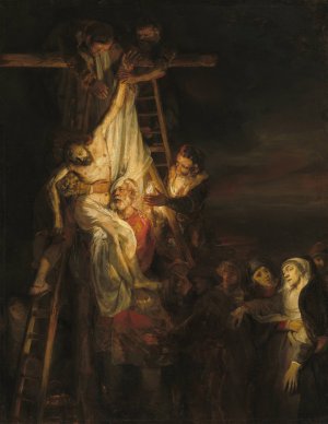 The Descent from the Cross by Rembrandt Van Rijn Oil Painting