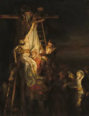 The Descent from the Cross by Rembrandt Van Rijn Oil Painting
