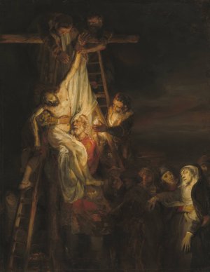 The Descent from the Cross by Rembrandt Van Rijn Oil Painting