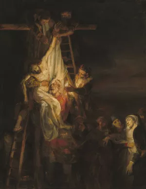 The Descent from the Cross by Rembrandt Van Rijn Oil Painting