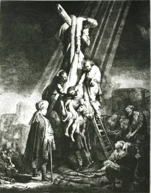 The Descent from the Cross by Rembrandt Van Rijn Oil Painting