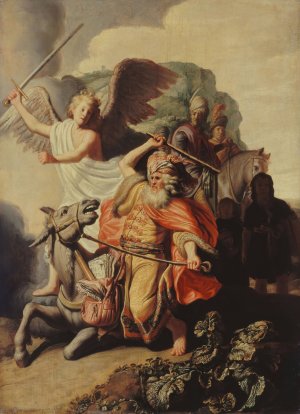 The Donkey of the Prophet Balaam by Rembrandt Van Rijn Oil Painting