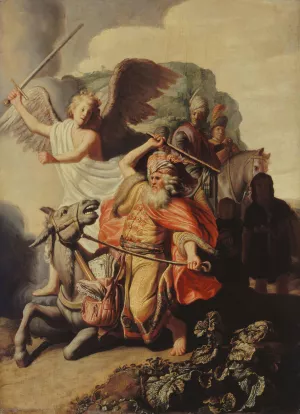 The Donkey of the Prophet Balaam by Rembrandt Van Rijn Oil Painting