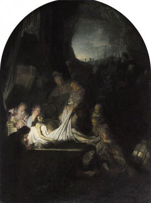 The Entombment by Rembrandt Van Rijn Oil Painting