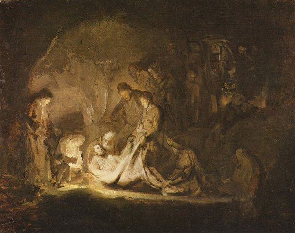 Main Product Photo of The Entombment Painting by Rembrandt Van Rijn
