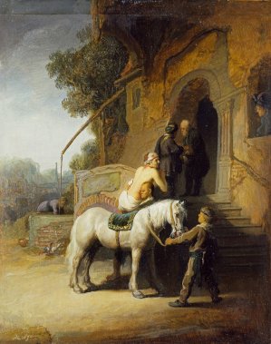 The Good Samaritan by Rembrandt Van Rijn Oil Painting
