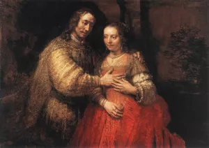 The Jewish Bride Oil painting by Rembrandt Van Rijn