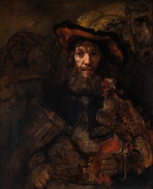 The Knight with the Falcon by Rembrandt Van Rijn Oil Painting
