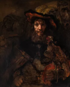 The Knight with the Falcon by Rembrandt Van Rijn Oil Painting