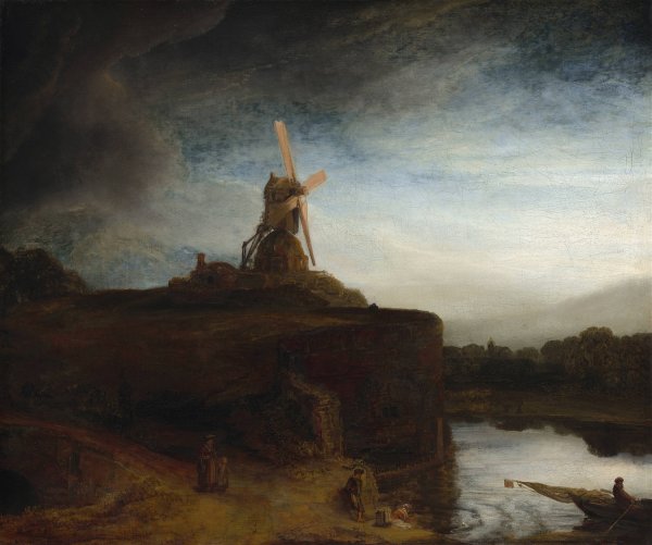 The Mill  by Rembrandt Van Rijn - Hand-Painted Oil Painting Reproduction