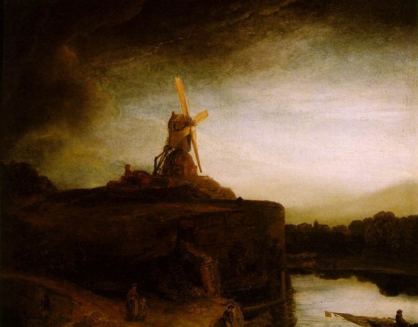 Main Product Photo of The Mill Painting by Rembrandt Van Rijn