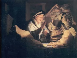 The Rich Man from the Parable by Rembrandt Van Rijn Oil Painting