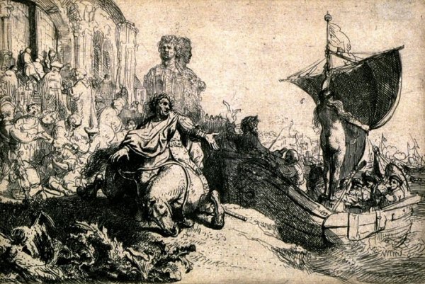 Main Product Photo of The Ship of Fortune Painting by Rembrandt Van Rijn