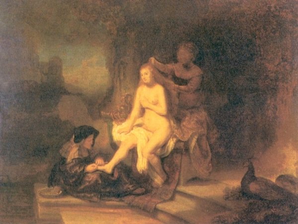 Main Product Photo of The Toilet of Bathsheba Painting by Rembrandt Van Rijn