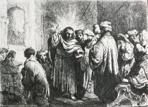 The Tribute Money by Rembrandt Van Rijn Oil Painting