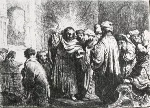 The Tribute Money by Rembrandt Van Rijn Oil Painting