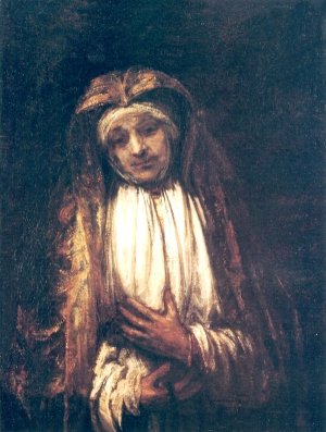 The Virgin of Sorrows by Rembrandt Van Rijn Oil Painting