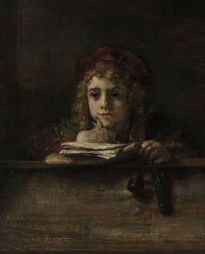 Titus at his desk by Rembrandt Van Rijn Oil Painting