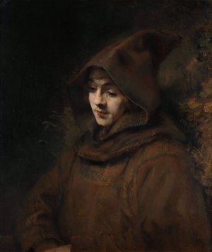Titus in a Monk's Habit by Rembrandt Van Rijn Oil Painting