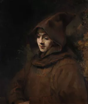 Titus in a Monk's Habit by Rembrandt Van Rijn Oil Painting