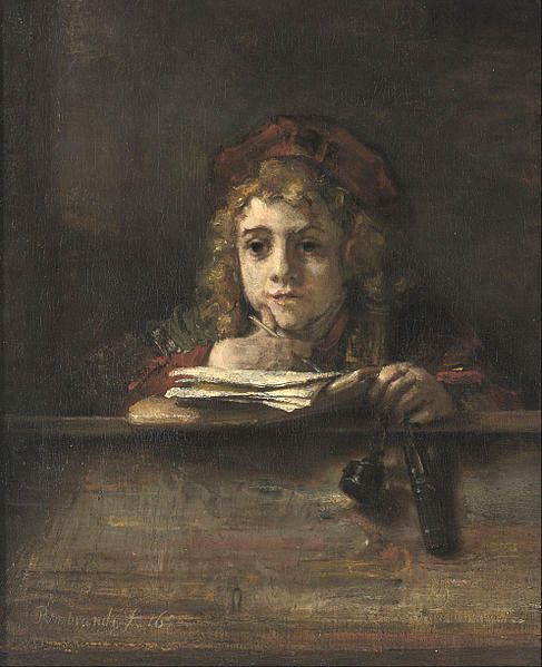 Titus by Rembrandt Van Rijn - Hand-Painted Oil Painting Reproduction